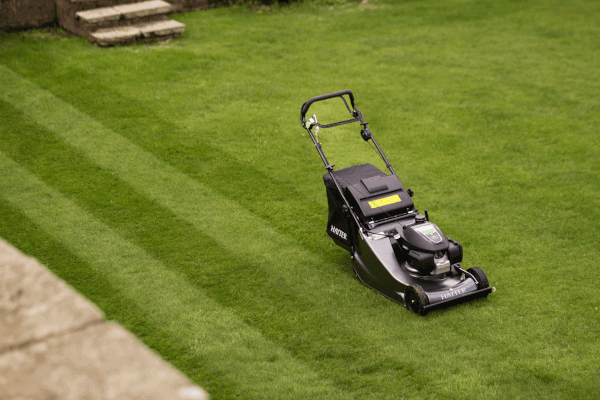 Lawnmower on grass