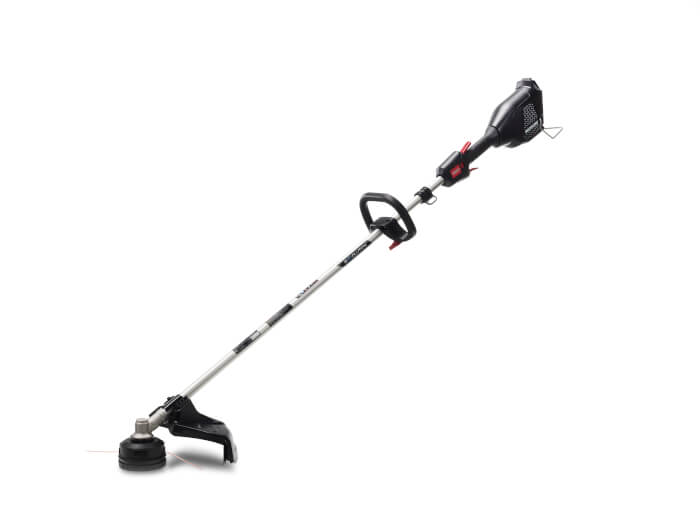 Toro 66210T Revolution string trimmer shown from the left side on a white background
