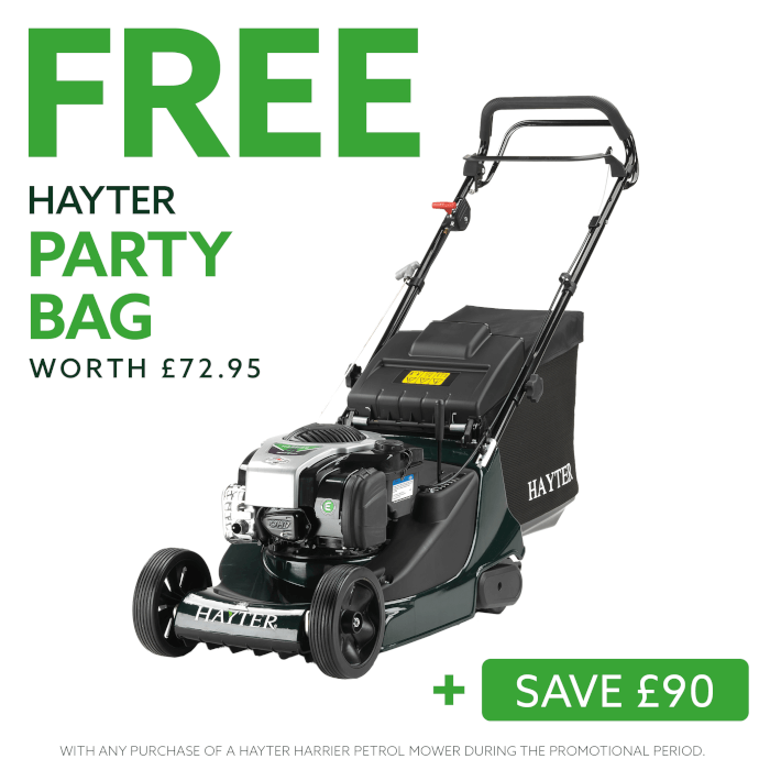 Hayter Harrier 41 petrol lawnmower with variable speed