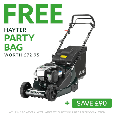 Hayter Harrier 41 petrol lawnmower with variable speed