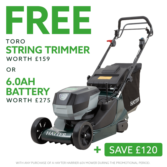 Hayter Harrier 41 60V cordless lawnmower