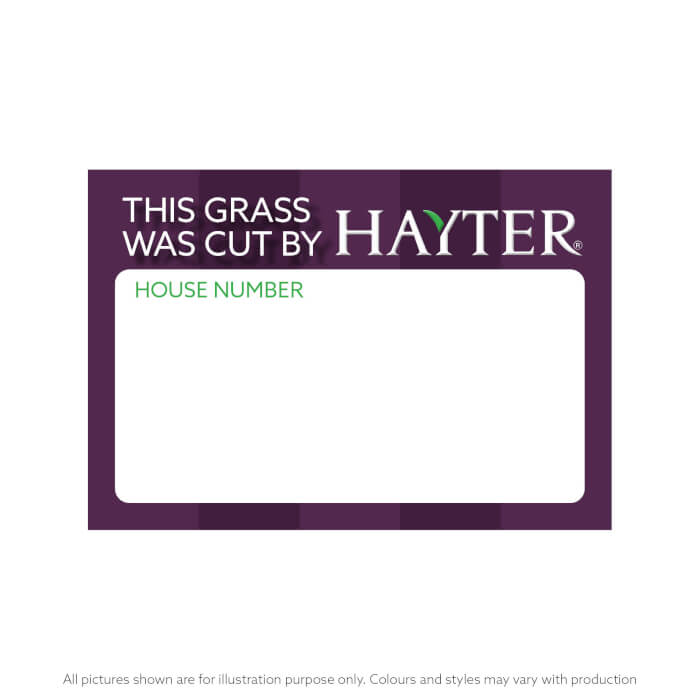 grass cut by hayter sticker