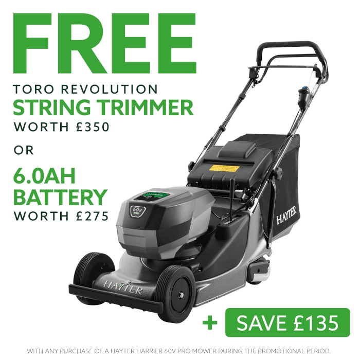 Hayter Harrier 41 Pro 60V cordless lawnmower