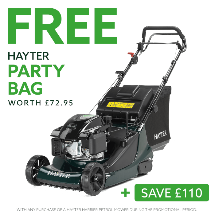 Hayter Harrier 48 petrol lawnmower with variable speed