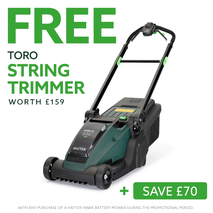 Hayter Hawk 60V cordless lawnmower