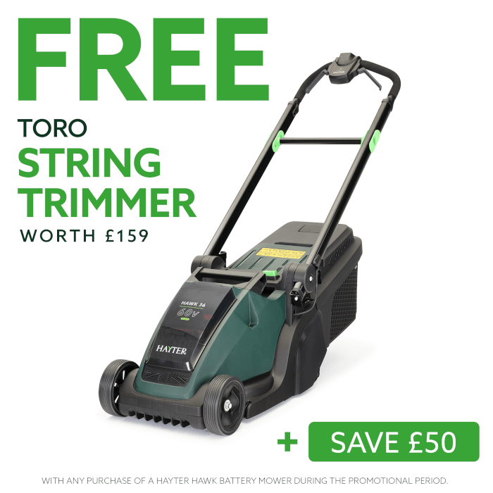 Hayter Hawk 60V cordless lawnmower